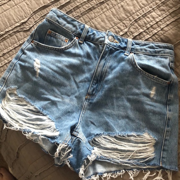 Topshop Pants - Topshop Moto Mom Shorts